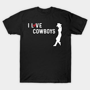 I Love Cowboys T-Shirt